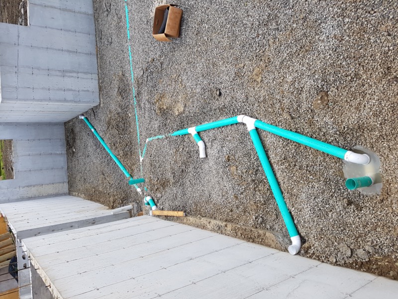 Stone-front custom home