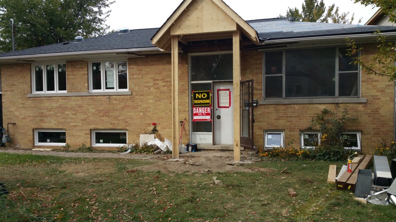 Bungalow addition and exterior rebuild